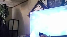 playing with my juicy pussy in panties, using toys, solo session with goldielox