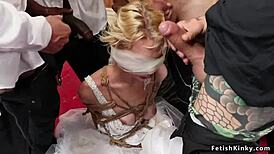 I'm Shocked Seeing Bride in Wild Interracial Gangbang with Monster Cocks