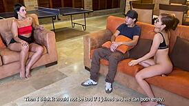 Public Fun with Exchange Partner and Stepsisters While Parents Away