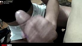 que tesão, he’s slamming that big dick into my tight latina ass...