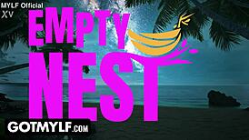 Stepmom and Stepson Explode in Massive Threesome Climax