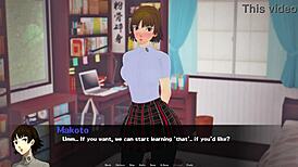 Tomboy Character Uses Tits and Thighs in Anime Scene