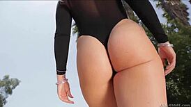 Alison gets intensely fucked with big cumshot on hair