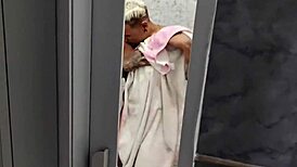 Colombian goddess gets hardcore pounding from wild cousin in steamy shower