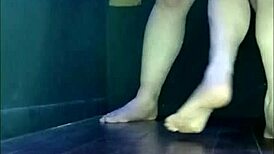 French goddess Kantalis dominates her bound slave with slaps in POV