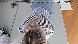 yo, step sis shares her pussy after wrecking my car! 😅