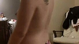 Subsecretary Undressing During Workout Session