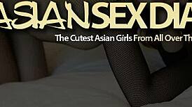 Tattooed Filipina Hottie Struggles with Big White Cock in POV Creampie!