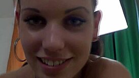 Promiscuous Brunette Sucks and Rides in Close-Up Missionary Action