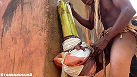 Village Warrior Shows Off Unique Strength