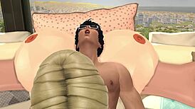 hot hooters 3 features banging the giant-titted resort owner in sims 4