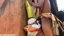 Village Warrior Shows Off Unique Strength