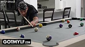 Stepmom and Stepson Explode in Massive Threesome Climax