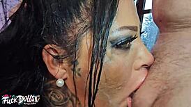 Holy Hell! Busty Inked Ashley Cumstar Gets Ass Fisted, Piss Spewed, and Roughly Fucked with Creampie!