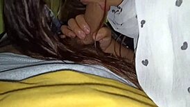 that college girl dipika is giving an amazing deep throat blowjob 😍