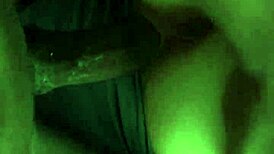 Young white teen receives big black cock creampie.