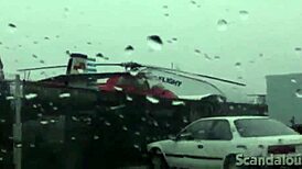 teen hottie fingering herself in the car 😍