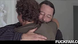 Elena Koshka’s little stepbrother surprises with his huge size