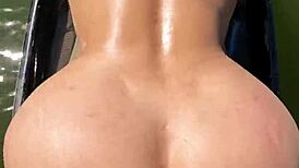 big ass latina fucked on jet ski in public on water during outdoor webcam session