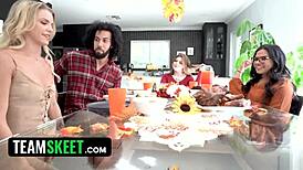 Girls' Orgasmic Licking And Riding In Interracial Group