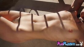 Elena Generi Poses Naked, Exposing Her Perfect Ass and Natural Tits