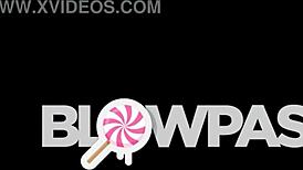 busy brunette deepthroats and licks balls upside down 😏