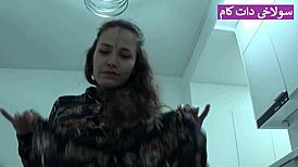 Watch This Girl Straighten Her Boyfriend's Cock With A Sock Before Riding It?