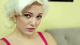 Busty Teen 18+ Blonde Soaked in Cum After Hardcore Action