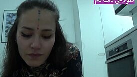 Watch This Girl Straighten Her Boyfriend's Cock With A Sock Before Riding It?