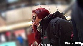 Gorgeous czech kitten gets teased in the mall with a striptease, then pounded hard in pov.