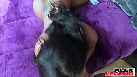 Ebony babe Cher Adele engages in intriguing ass worship session