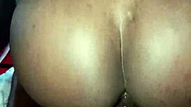 African Couple Rides Reverse Cowgirl in Wild Session