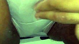 Ebony Babe Rubs Her Wet Pussy to Orgasm in Panties