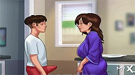 ugh, summertimesaga got me hooked, this mature babe jerkin’ my cock!