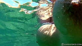 Chubby redhead BBW with hairy bush and big ass goes nude in public.