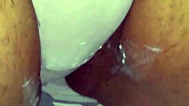 Ebony Babe Rubs Her Wet Pussy to Orgasm in Panties