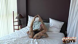 Hot redhead Penny Pax with Anna Belle Peaks