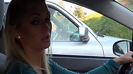 Teen in socks enjoys rough blowjob action