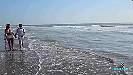 Famous Brunette Latina Mariana Martix Gets Rough on Colombian Beach