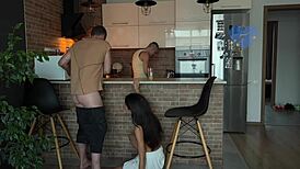 Cheating Wife Sneaks with Best Friend for a Secret Mouthful