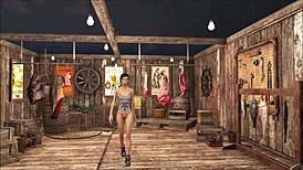 fallout 4 cute brunette teen in slutty tease fashion