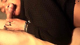 whoa, extreme deepthroat gagging with hairy veiny cock! fast handjob ends in her mouth