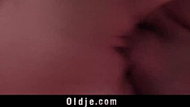 Old stranger scores big tits cutie for facial cumshot