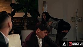 21 Sextury - Sexy Nataly Gold Spreads Legs for Intense Double Penetration Experience