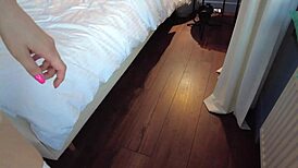 The Hotel Cleaning Lady Sucking Cock of This Fat Pig 😲