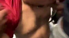 three cocks in the bathroom stall wanting blowjob and clumsy hand grabbing my dick under