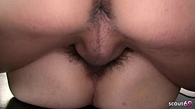 Skinny Japanese nympho lures pizza boy into raw creampie!