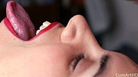 close up view of a mouthful scene