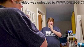 I get ready for giantess video filming, clara crisp milf bbw backstage.