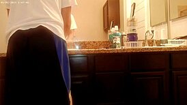 generally tidying up the bathroom for household chores